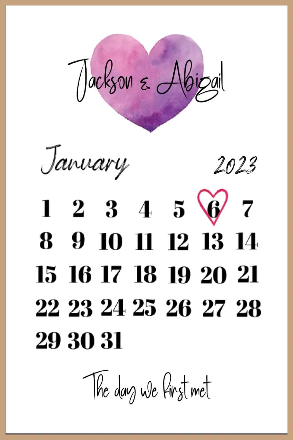 The Day We First... Framed Print